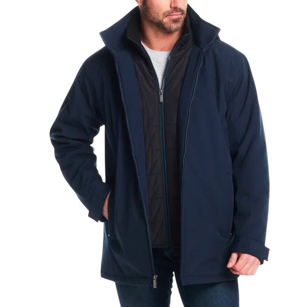 Weatherproof Men's Ultratech Jacket Classic Zip Blue Size XXL